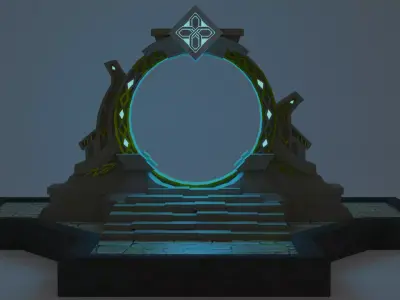 Portal to Spiral Abyss from Genshin Impact 3D model