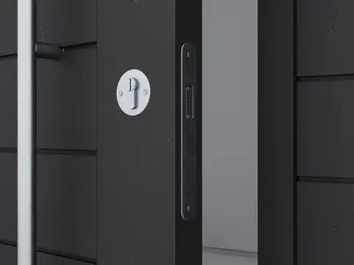Aluminium door 87 3D model