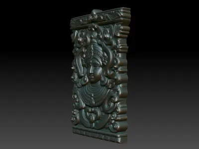 Indian Temple Wall basrelief 08 240613 3D print model