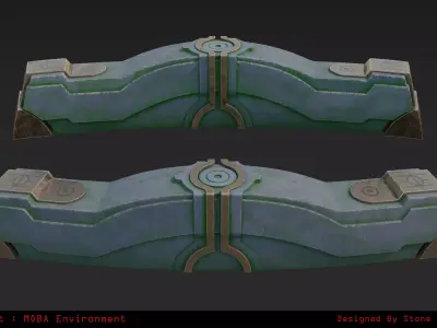 Stylized Stone Environment Asset 3D model