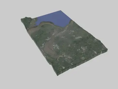 Liverpool City Low-poly 3D model