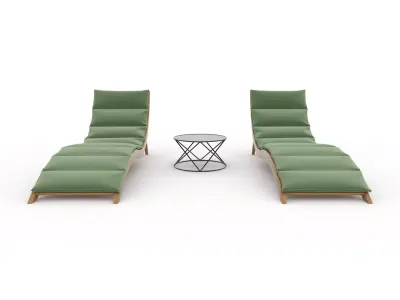 Sun Lounger 16 3D model