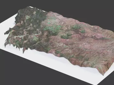 Montana State Low-poly 3D model