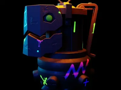 Jinx Granade from League of Legends Low-poly 3D model