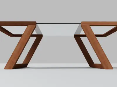 Glass Table 3D model