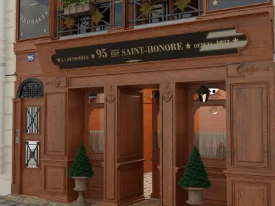 la renommee restaurant paris 3D model