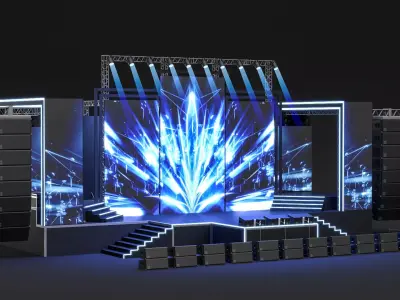 Concert Stage 08 3D model