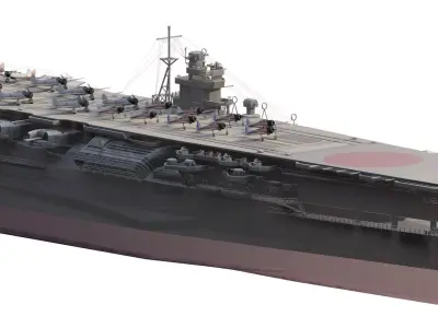 WW2 JAPANESE AIRCRAfT CARRIER 3D model