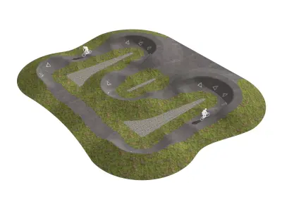 Pump track 01 3D model