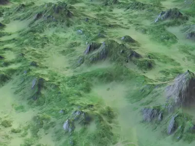 Landcape 139 Low-poly 3D model