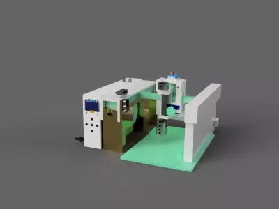 3 Axis Cartesian Robot Drive  3D Printable CNC Plotter 3D print model