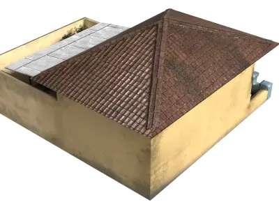 Indonesia Heritage House 8 Kayutangan Low-poly 3D model