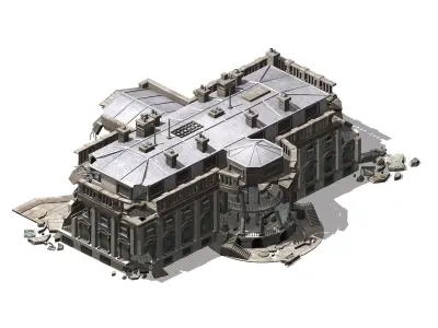 Different dimension - architecture - ruins 05 3D model