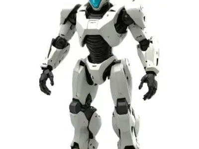 futuristic robot 3d model 3D model