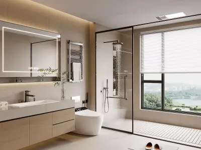 Modern Bathroom 700 3D model