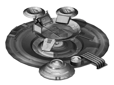 Space Ship - Ground Small Objects 03 3D model