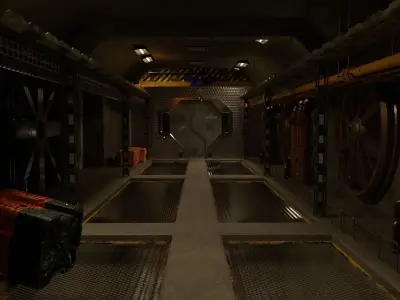 Factory hall 3D model