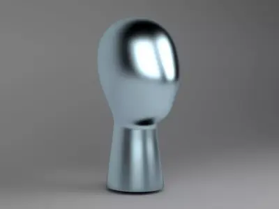 Head Display Stand blue 3D model