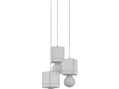 3 lamp pendant 3D model