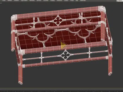 Rectangular Cocktail Table Mimi by Celerie Kemble 3D model