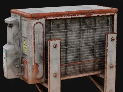 Air Conditioner Game Ready Low-poly 3D model