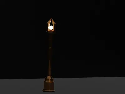 Post Lamp Free 3D print model