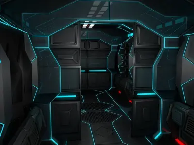 Sci Fi Corridor  3D model