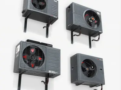 Sci-fi Air conditiong PBR Low-poly 3D model