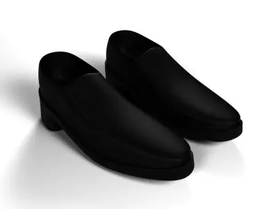 Loafers pair of shoes 3D model