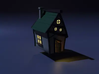 Styalised House 3D model