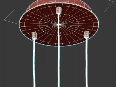 Candle Triplex 3D model