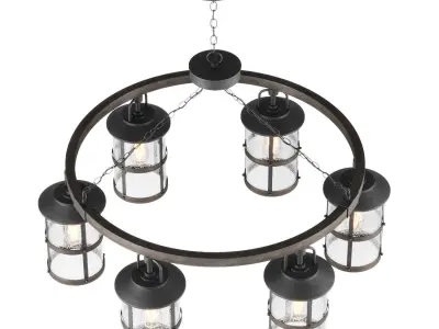Hinkley Single Tier ceiling lamp 3D model