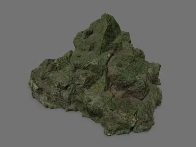 Rock Set Low-poly 3D model 14