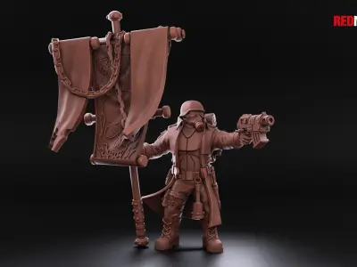 Steel Guard - Command Squad of the Imperial Force 3D print model