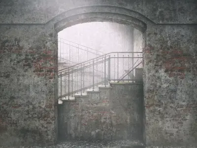 Venice Stairs Horror Game Low-poly 3D model