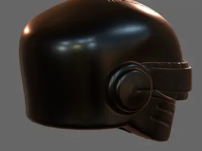 Gas mask helmet 3d model scifi Low-poly  3D model