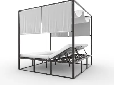 Poolside Cabana 01 3D model