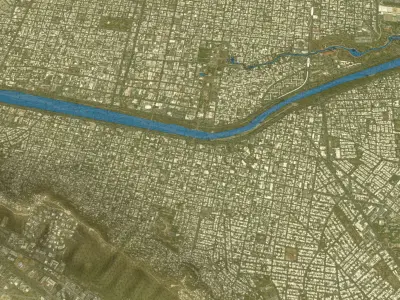 Monterrey - Topography Terrain Low-poly 3D model