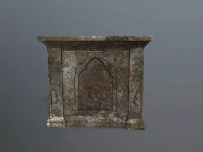 column Low-poly 3D model