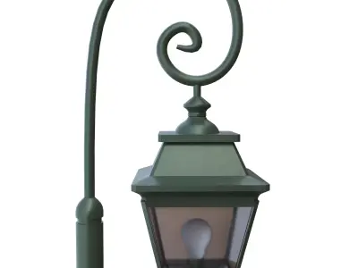 11 Street Lamps Pack Victorian Lighting PBR Low Poly
