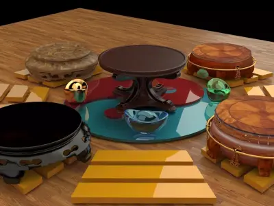 Chinese display stand   3D model