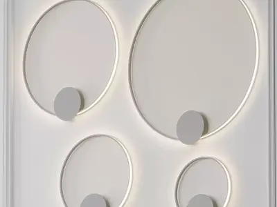 Olympic Circle Wall Sconce by Lorenzo Truant 3D model