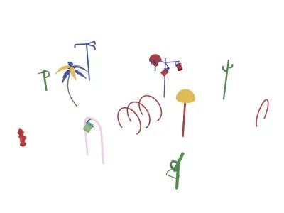 Playground splash zone 3D model