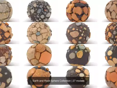 Earth and Rock Sphere Collection Texture