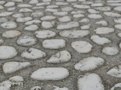 7 gravel set of stone eggs 3D model