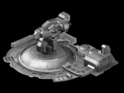Mechanical Building - Fleet Turret 01 3D model