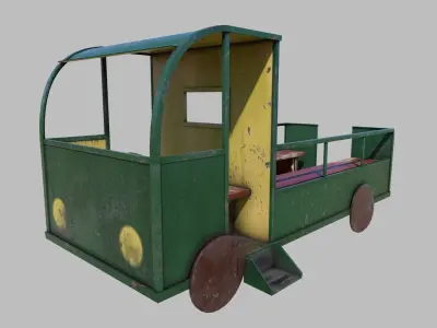 Old Climber Truck Low-poly 3D model