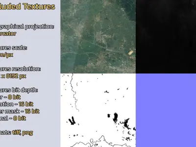 Xiaoganzhan China City Landscape 3D Model 3D model