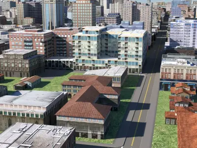 City 123 Low-poly 3D model