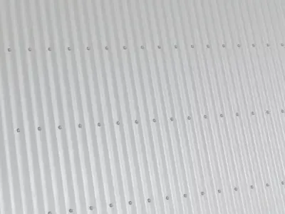 Wavy Corrugated Metal Plate PBR Seamless Texture